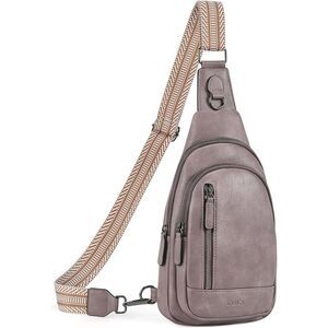 Women Dark Purple Imported Faux Leather Unique Sling Cross Body Backpack